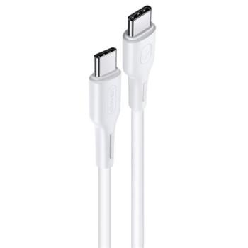 USAMS U43 adatkábel és töltő (Type-C - Type-C, 100W, PD gyorstöltés támogatás, 120cm) FEHÉR Asus Zenfone 3 5.5 (ZE552KL), Honor 8, Sony Xperia X Compact (F5321), Sony Xperia XZ (F8331), LG V2 kép