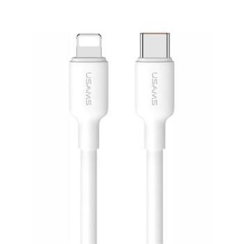 USAMS U84 adatkábel (Type-C - lightning, 20W, PD gyorstöltő, 100cm) FEHÉR kép