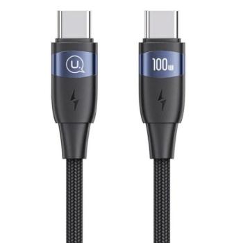 USAMS U85 Type-C - Type-C kábel 100W 1.2 m PD - fekete kép