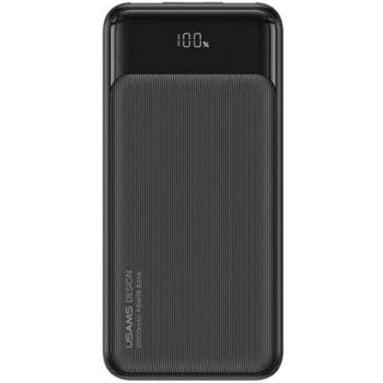 USAMS US-CD198 XY Series powerbank 2xUSB-A és 1xUSB-C csatlakozóval 10000mAh 10W - fekete kép