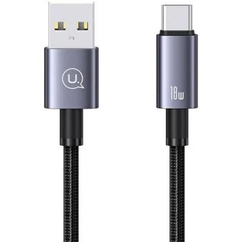 USAMS USB USB-C 3A kábel 0.25m gyors töltő acél SJ680USB01 (US-SJ680) kép