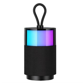 USAMS YIN bluetooth hangszóró (v5.3, 1200mAh belső akku, kártyaolvasó, LED) FEKETE kép