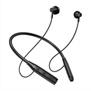 USAMS YQ24 bluetooth fülhallgató SZTEREO (v5.3, nyakba akasztható, mikrofon, felvevő gomb, SPORT) FEKETE kép