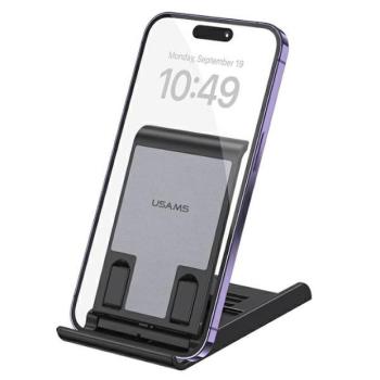 USAMS ZJ073 Összecsukható asztali állvány telefonhoz/tablethez - fekete kép