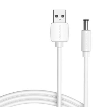 USB és DC 5.5mm tápkábel 1.5m Vention CEYWG (fehér) kép