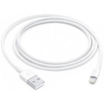 USB töltő- és adatkábel, Lightning, 100 cm, MXLY2ZM/A utódja, Apple, fehér, gyári kép