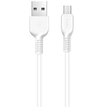 USB töltő- és adatkábel, USB Type-C, 100 cm, 2400 mA, törésgátlóval, Hoco X13 Easy, fehér kép