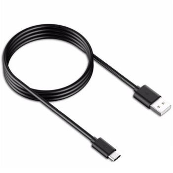 USB töltő- és adatkábel, USB Type-C, 100 cm, Samsung, fekete, gyári kép