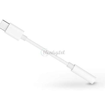USB Type-C adapter 3,5 mm jack füllhallgatóhoz - fehér kép