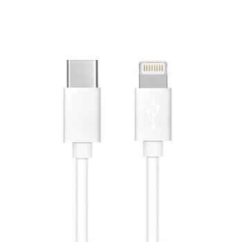 USB Type-C - iPhone Lightning kábel fehér 1 méter kép