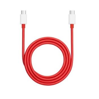 USB Type-C töltő- és adatkábel, USB Type-C, 100 cm, 12000 mA, 160W, gyorstöltés, SuperVooc, Vooc, QC, OnePlus SuperVooc, piros, gyári kép