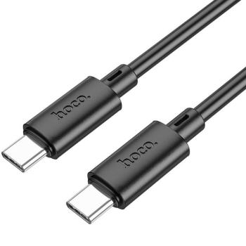 USB Type-C töltő- és adatkábel, USB Type-C, 100 cm, 3000 mA, 60W, gyorstöltés, PD, QC, Hoco X88 Gratified, fekete kép