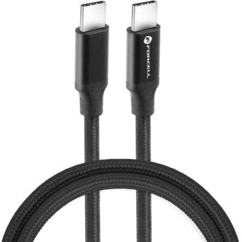 USB Type-C töltő- és adatkábel, USB Type-C, 100 cm, 5000 mA, 100W, gyorstöltés, PD, QC 4.0, 4K / 60 Hz felbontást támogatja, C391, fekete kép