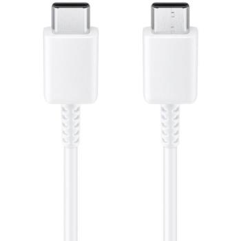 USB Type-C töltő- és adatkábel, USB Type-C, 100 cm, gyorstöltés, Samsung, fehér, gyári,  kép