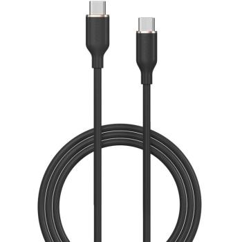 USB Type-C töltő- és adatkábel, USB Type-C, 120 cm, 3000 mA, 60W, gyorstöltés, PD, Devia Jelly, EC632, fekete kép