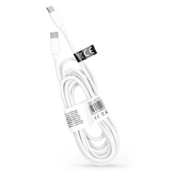 USB Type-C - Type-C adat- és töltőkábel 2 m-es vezetékkel - C293 PD 60W Cable for Type-C - 3A - fehér - ECO csomagolás kép