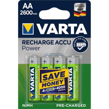 Varta Accu Power újratölthető elem AA (R6) 2600mAh - 4 db kép