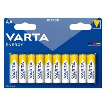 VARTA ENERGY tartós elem (AA, R6, 1.5V, alkáli) 10db/csomag kép