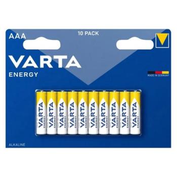 VARTA ENERGY tartós elem (AAA, R3, 1.5V, alkáli) 10db/csomag kép