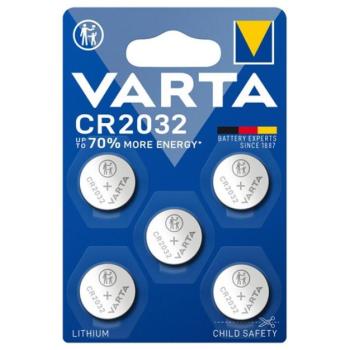 VARTA gombelem (CR2032, 3V, lítium) 5db/csomag kép