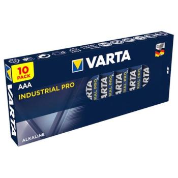 VARTA INDUSTRIAL PRO tartós elem (AAA, R3, 1.5V, alkáli) 10db/csomag kép