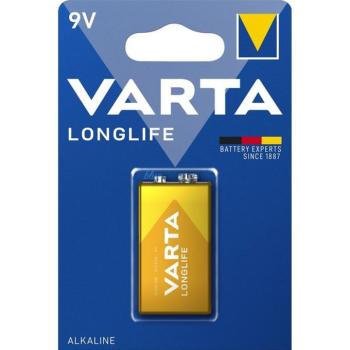 Varta Longlife 9V (6LR61) alkáli elem - 1 db kép