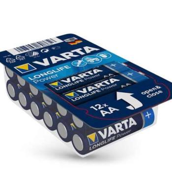 VARTA Longlife Power Alkaline AA ceruza elem - 12 db/csomag kép