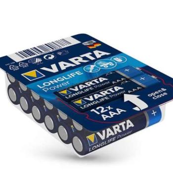VARTA Longlife Power Alkaline AAA ceruza elem - 12 db/csomag kép