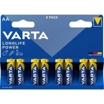 VARTA LONGLIFE POWER tartós elem (AA, LR06, 1.5V, lítium) 8db/csomag kép
