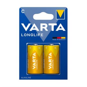 VARTA LONGLIFE tartós elem (C/baby, LR14, 1.5V, alkáli) 2db/csomag kép