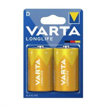 VARTA LONGLIFE tartós elem (D, LR20, 1.5V, alkáli) 2db/csomag kép