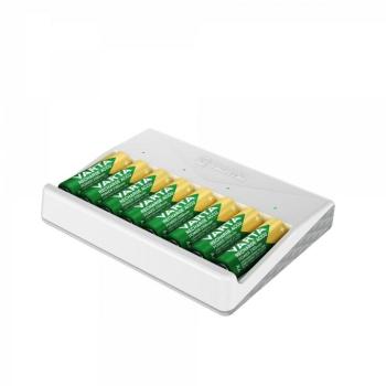 VARTA MULTI CHARGER elemtöltő max 8 AA/AAA elem töltésére (elemek nélkül) - fehér kép
