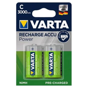 VARTA POWER elem (C/baby, R14, 1.2V, nikkel-metál-hidrid) 2db/csomag kép