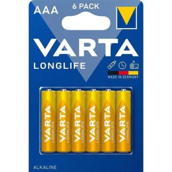 Varta R3 alkáli elem (AAA) Longlife 6 db kép