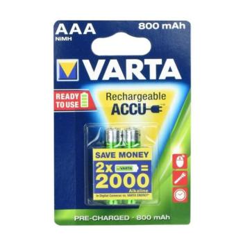Varta R3 újratölthető AAA elem 800 mAh - 2 db kép