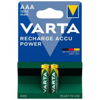 VARTA RECHARGE ACCU POWER elem (AAA, 1.2V, 1000mAh Ni-MH, újratölthető) 2db/csomag kép