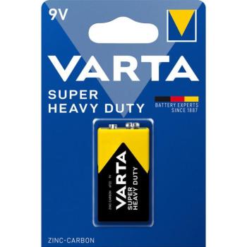 Varta Super Heavy Duty féltartós elem, 9V, 6F22 kép