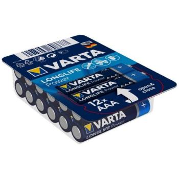 VARTA tartós elem (AAA, LR03, 1.5V, alkáli) 12db / csomag kép