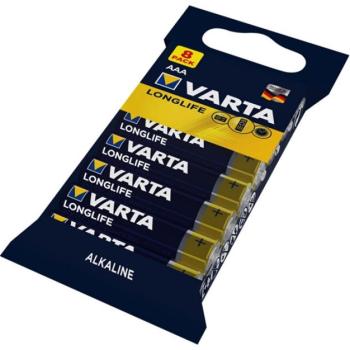 VARTA tartós elem (AAA, LR03, 1.5V, alkáli) 8db / csomag kép