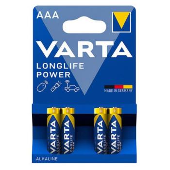 VARTA tartós elem (AAA, R3, 1.5V, alkáli) 4db/csomag kép