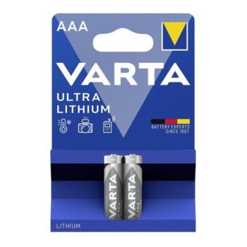 VARTA ULTRA tartós elem (AAA, LR03, 1.5V, lítium) 2db/csomag kép