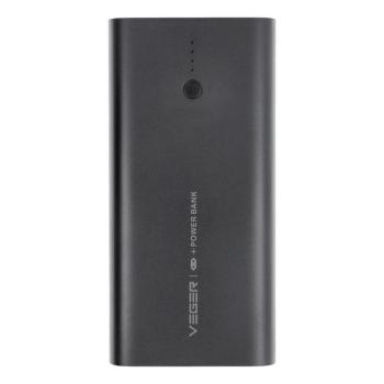 Veger W1146 powerbank 10000mAh 20W QC3.0 PD - fekete kép