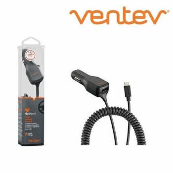 Ventev r2340c autós töltő 1xUSB-A csatlakozóval és rögzített microUSB kábellel 3.4A kép