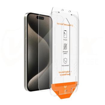 VMax 2,5D edzett üveg felhelyezést segítő kerettel iPhone 12/12 Pro kép