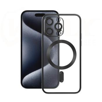 VMax Electroplating Mag TPU MagSafe-kompatibilis tok iPhone 15 Plus - fekete kép
