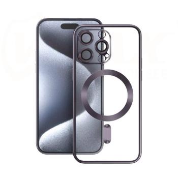 VMax Electroplating Mag TPU MagSafe-kompatibilis tok iPhone 15 Plus - lila kép