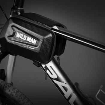 WILDMAN utazótáska kerékpárvázhoz cipzárral 1,2L (4&quot;-7&quot;) E6S fekete kép
