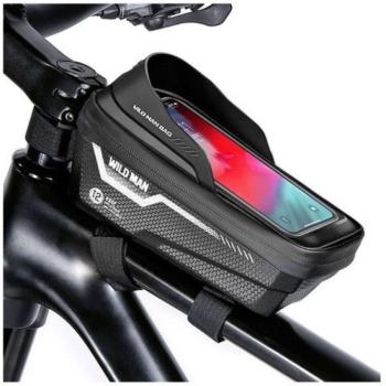 WILDMAN utazótáska kerékpárvázhoz cipzárral 1L (4&quot;-7&quot;) ES12 fekete kép