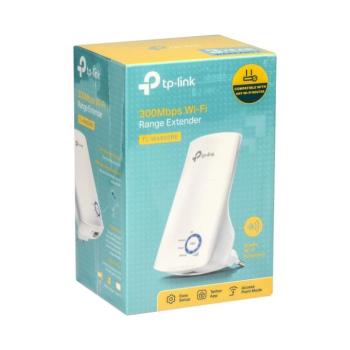 Wireless wifi jelerősítő, wifi lefedettség nővelő, fehér, TP-link TL-WA850RE kép