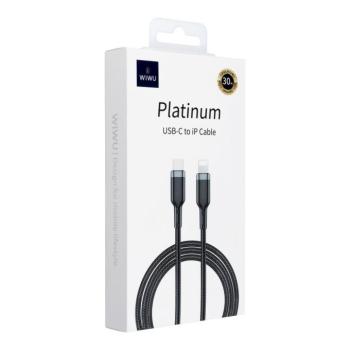 WiWU Wi-C013 Type-C - Lightning kábel 30W 1.2m - fekete kép